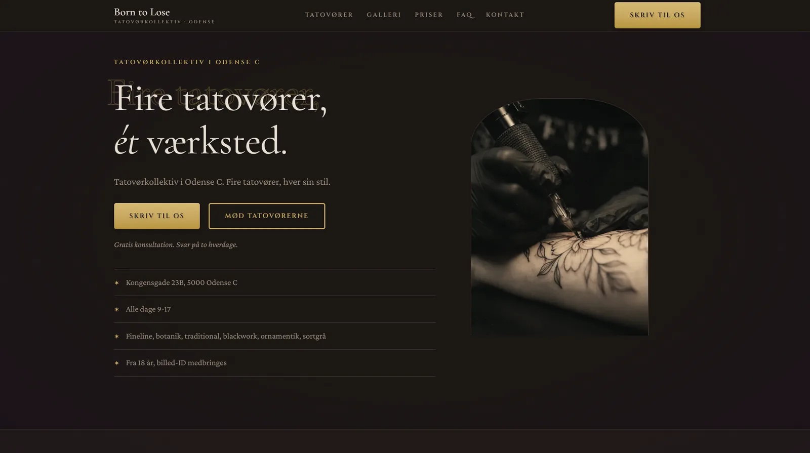 Tattoo hjemmeside